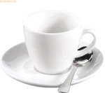 Esmeyer Espressotasse Bistro 433-214 Untertasse wei&szlig; 6 St&uuml;ck