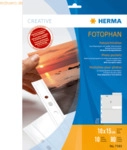 HERMA Fotophan-Sichth&uuml;llen 10x15cm hoch wei&szlig; VE=10 H&uuml;llen