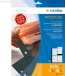 HERMA Fotophan-Sichth&uuml;llen 10x15cm hoch schwarz VE=10 H&uuml;llen