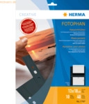 HERMA Fotophan-Sichth&uuml;llen 13x18cm quer schwarz VE=10 H&uuml;llen