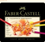 Faber Castell K&uuml;nstlerfarbstift Polychromos farbig sortiert im Metalle