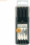 Faber Castell Tuschestift Pitt Artist Pen 4er Etui Spitze: sortiert Sc