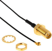 Delock HF SMA Buchse>MHF/U.FL-LP-068 Stecker200mm Gewinde 10mm 1.13