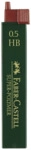 Faber Castell Feinminen Dose mit 12 Minen 0,5mm B