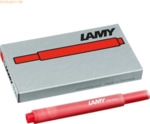 Lamy Gro&szlig;raumtintenpatrone T10 rot VE=5 St&uuml;ck