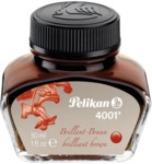 6 x Pelikan Tinte 4001 30ml Glas brilliantbraun