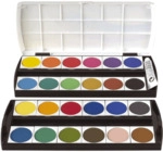 Geha Deckfarbkasten - 24 Farben + 1 Deckwei&szlig;.