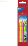 Faber Castell Farbstift Jumbo Grip Neon sortiert VE=5 St&uuml;ck Etui
