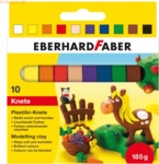 10 x Eberhard Faber Plastilin-Knete VE=10 Farben Kartonetui