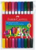 Faber Castell Doppelfasermaler farbig 10 Stück sortiert im Etui
