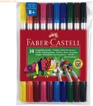 Faber Castell Doppelfasermaler farbig 10 St&uuml;ck sortiert im Etui