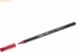 5 x Edding Fasermaler edding 1200 colourpen 1mm carmin