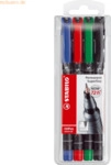 Stabilo Folienstifte superfein permanent VE=4 Farben