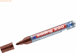 Edding Whiteboardmarker edding 250 nachf&uuml;llbar 1,5-3mm braun