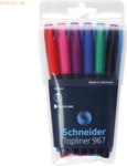 Schneider Fineliner Topliner 967 6-er Etui sortiert
