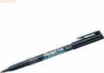 12 x Pentel Permanentmarker green Label 1mm Rundspitze schwarz