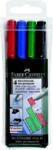 Faber Castell Folienschreiber nonpermanent M VE=4 St&uuml;ck 4 Farben
