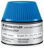 4 x Staedtler Nachfülltinte Lumocolor nonpermanent blau