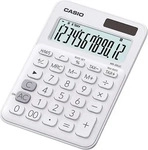 Casio MS-20UC-WE-W-EC, Casio Tischrechner anzeigend MS-20 UC WE Wei&szlig;, 12 Stellen,