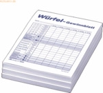 RNK W&uuml;rfelspiel-Gewinnblatt A6 3x85 Blatt