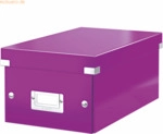 Leitz Ablagebox Click & Store DVD violett