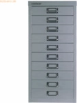 Bisley Schubladenschrank Basis A4 10 Sch&uuml;be silber