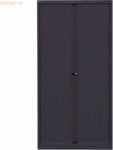 Bisley Rollladenschrank Euro Stahl 4 Fachb&ouml;den H&ouml;he 1979mm schwarz/sch
