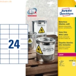 Avery Zweckform Etiketten wetterfest Polyester wei&szlig; 70x37mm VE=480 Eti