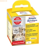 Avery Zweckform Rollenetiketten Folie strapazierf&auml;hig 25x54 mm wei&szlig; VE