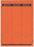 Leitz Ordnerr&uuml;ckenschilder 61.5x285mm auf A4 selbstklebend VE=75 rot