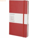 Moleskine Notizbuch L A5 13x21cm kariert Hardcover rot
