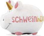 3 x KCG Spardose Schwein -Schweinhorn- - Keramik klein.