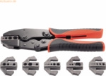 Toolcraft Crimpzange 818645 Koaxial-Steckverbinder 7-teilig