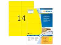 Herma 4555, Herma Etiketten 105x42,3 mm gelb Papier matt VE= 1400 Stück