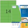 Herma 4559, Herma Etiketten 105x42,3 mm grün Papier matt VE= 1400 Stück
