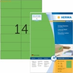 Herma Etiketten 105x42,3 mm gr&uuml;n Papier matt VE= 1400 St&uuml;ck