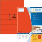 Herma Etiketten 105x42,3 mm rot Papier matt VE= 1400 St&uuml;ck