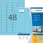 Herma Etiketten 45,7x21,2 mm blau Papier matt VE= 4800 St&uuml;ck