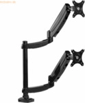 Fellowes Doppel-Monitorarm vertikal Platinum Series Klemmbesfestigung