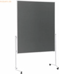 Magnetoplan Moderationstafel 2111101 120x150cm Filz grau