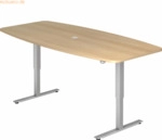 mcbuero.de Konferenztisch 220x103/83cm elektr. h&ouml;henverstellbar Tastsc