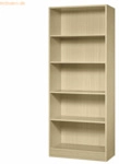 mcbuero.de Regal 5 Ordnerh&ouml;hen BxTxH 800x400x2004mm Ahorn
