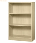 mcbuero.de Regal 3 Ordnerh&ouml;hen BxTxH 800x400x1270mm Ahorn