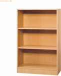 mcbuero.de Regal 3 Ordnerh&ouml;hen BxTxH 800x400x1270mm Buche