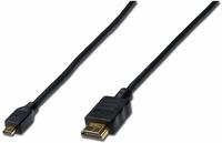 Assmann DIGITUS HDMI Anschlusskabel Typ A St/St 1.0m Full HD schwarz