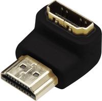 Assmann DIGITUS HDMI Adapter Typ A 90&oslash; gewinkelt St/Bu UltraHD schwarz
