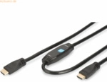 Assmann ASSMANN HDMI Kabel Typ A m/ amp. 10.0m Full HD gold sw.