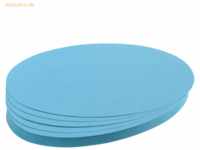 Franken Moderations-Karte Oval 190mmx110mm hellblau 500 Stück