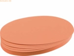 Franken Moderations-Karte Oval 190mmx110mm Orange 500 St&uuml;ck
