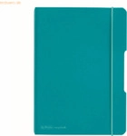 5 x Herlitz Gesch&auml;ftsbuch Flex PP A5 40 Blatt Caribbean Turquoise
